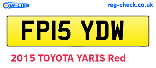 FP15YDW are the vehicle registration plates.