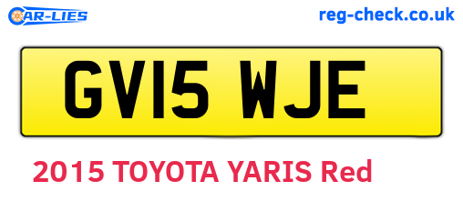 GV15WJE are the vehicle registration plates.