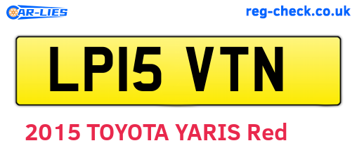 LP15VTN are the vehicle registration plates.
