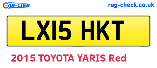 LX15HKT are the vehicle registration plates.
