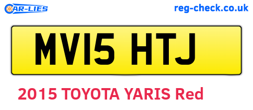 MV15HTJ are the vehicle registration plates.