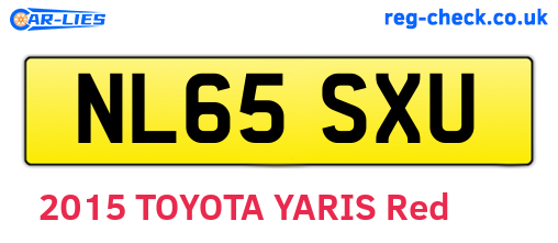 NL65SXU are the vehicle registration plates.