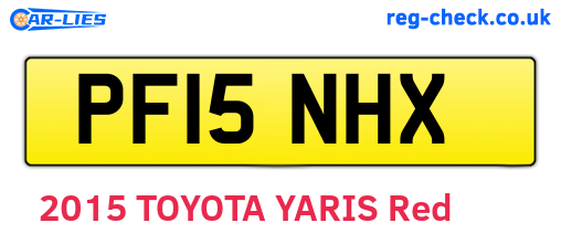 PF15NHX are the vehicle registration plates.