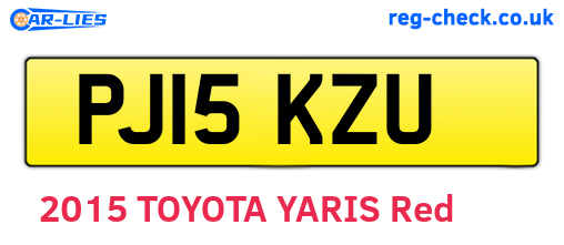 PJ15KZU are the vehicle registration plates.