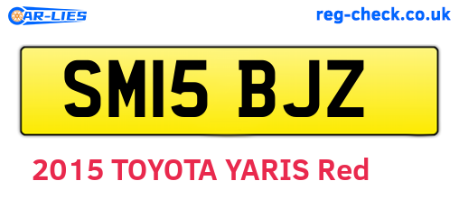 SM15BJZ are the vehicle registration plates.