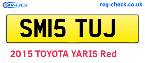 SM15TUJ are the vehicle registration plates.