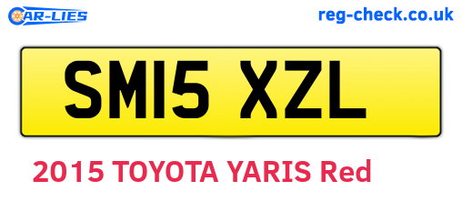 SM15XZL are the vehicle registration plates.