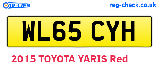 WL65CYH are the vehicle registration plates.
