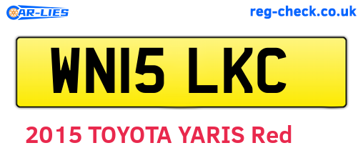 WN15LKC are the vehicle registration plates.