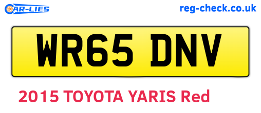 WR65DNV are the vehicle registration plates.