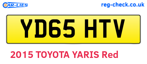 YD65HTV are the vehicle registration plates.