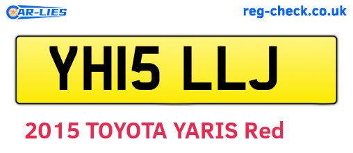 YH15LLJ are the vehicle registration plates.