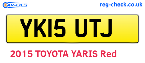 YK15UTJ are the vehicle registration plates.