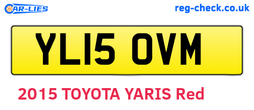 YL15OVM are the vehicle registration plates.