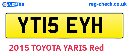 YT15EYH are the vehicle registration plates.