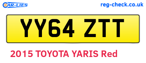 YY64ZTT are the vehicle registration plates.