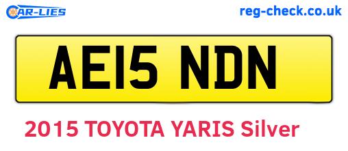 AE15NDN are the vehicle registration plates.