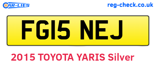 FG15NEJ are the vehicle registration plates.