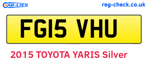 FG15VHU are the vehicle registration plates.