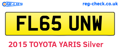FL65UNW are the vehicle registration plates.