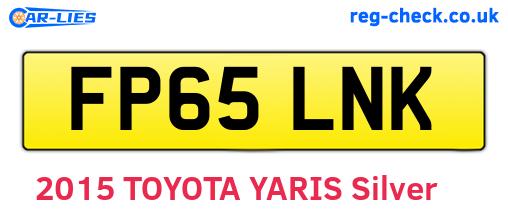 FP65LNK are the vehicle registration plates.