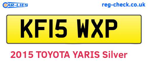 KF15WXP are the vehicle registration plates.
