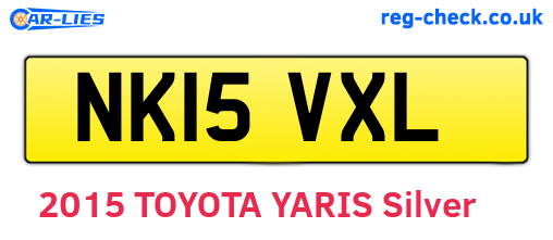 NK15VXL are the vehicle registration plates.