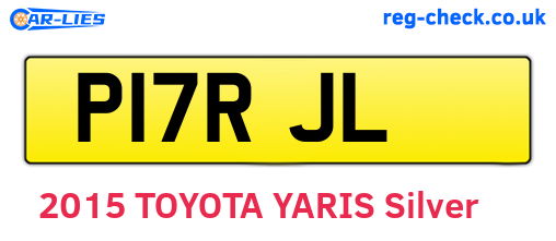 P17RJL are the vehicle registration plates.