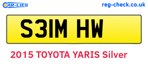 S31MHW are the vehicle registration plates.