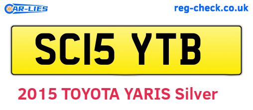 SC15YTB are the vehicle registration plates.