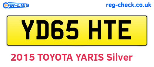 YD65HTE are the vehicle registration plates.