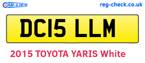DC15LLM are the vehicle registration plates.