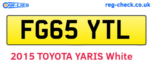 FG65YTL are the vehicle registration plates.
