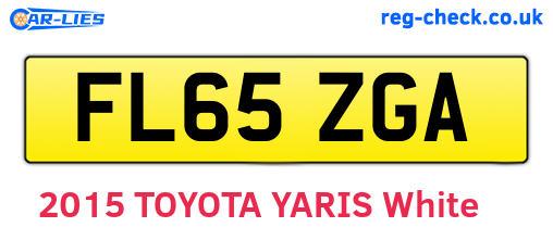 FL65ZGA are the vehicle registration plates.