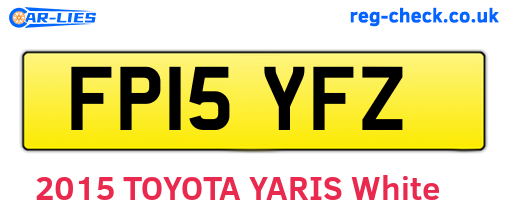 FP15YFZ are the vehicle registration plates.
