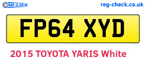 FP64XYD are the vehicle registration plates.