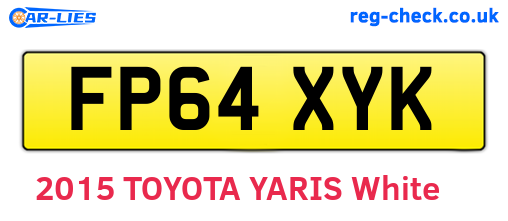 FP64XYK are the vehicle registration plates.