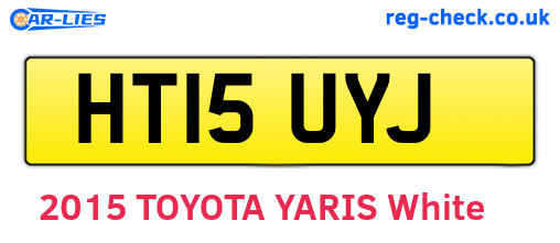 HT15UYJ are the vehicle registration plates.