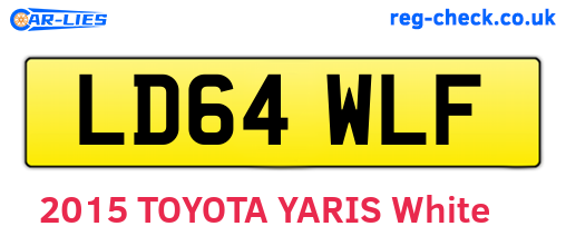 LD64WLF are the vehicle registration plates.