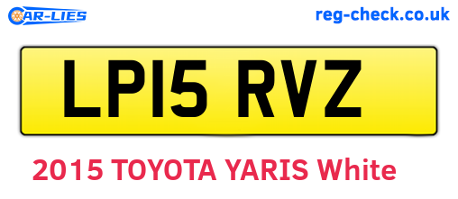 LP15RVZ are the vehicle registration plates.