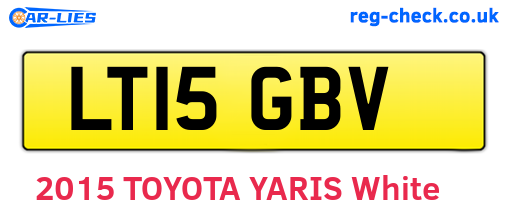 LT15GBV are the vehicle registration plates.