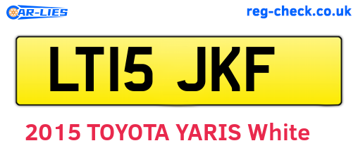 LT15JKF are the vehicle registration plates.
