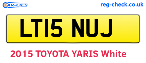 LT15NUJ are the vehicle registration plates.