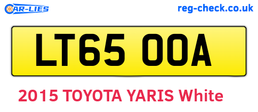 LT65OOA are the vehicle registration plates.