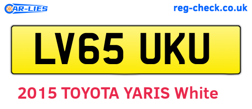 LV65UKU are the vehicle registration plates.