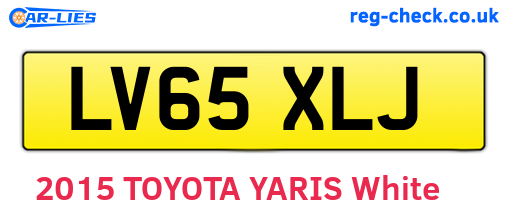 LV65XLJ are the vehicle registration plates.