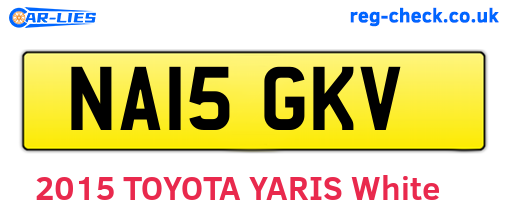NA15GKV are the vehicle registration plates.