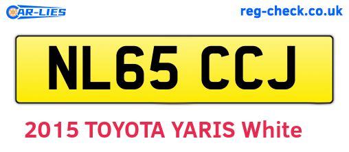 NL65CCJ are the vehicle registration plates.