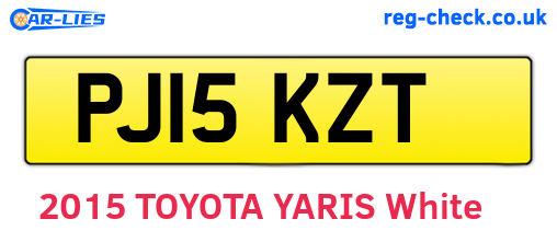 PJ15KZT are the vehicle registration plates.