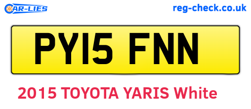 PY15FNN are the vehicle registration plates.